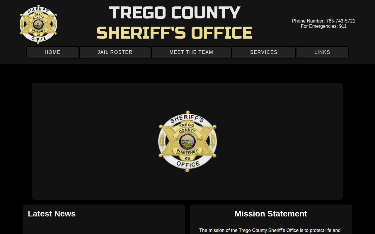 Trego County Detention Facility release contact and VINE information
